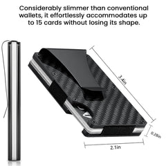 Blocking Slim Credit Card Holder Wallet with Money Clip