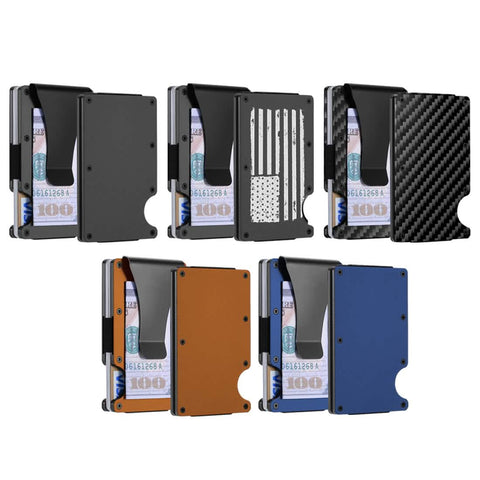 Blocking Slim Credit Card Holder Wallet with Money Clip