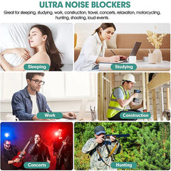10 Pairs Soft Foam Earplugs for Sleeping Travel Noise Reduction