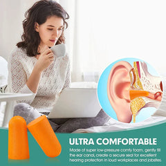 10 Pairs Soft Foam Earplugs for Sleeping Travel Noise Reduction