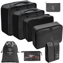 Travel Organizer Packing Cubes Set Clothes Shoes Accessories Storage Bags