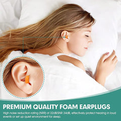 10 Pairs Soft Foam Earplugs for Sleeping Travel Noise Reduction