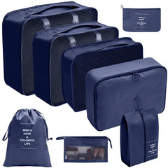 Travel Organizer Packing Cubes Set Clothes Shoes Accessories Storage Bags