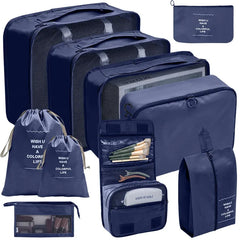 Travel Organizer Packing Cubes Set Clothes Shoes Accessories Storage Bags