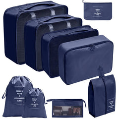 Travel Organizer Packing Cubes Set Clothes Shoes Accessories Storage Bags