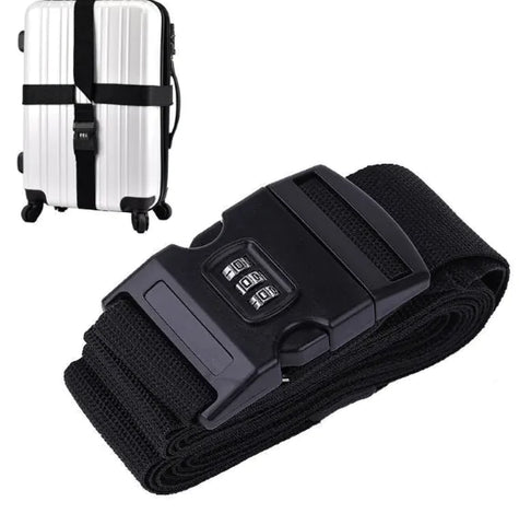 Secure Cross Strap Luggage Belt Adjustable Suitcase Travel Accessory