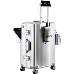 Front Opening Aluminum Frame Large Capacity Carry-On Trolley Suitcase