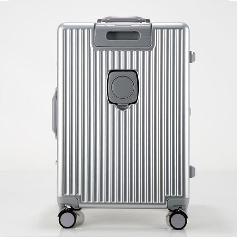 Front Opening Aluminum Frame Large Capacity Carry-On Trolley Suitcase