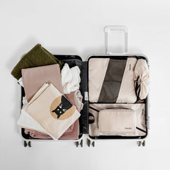 6-Piece Polyester Travel Storage Bag Set Clothes Shoe Organizer