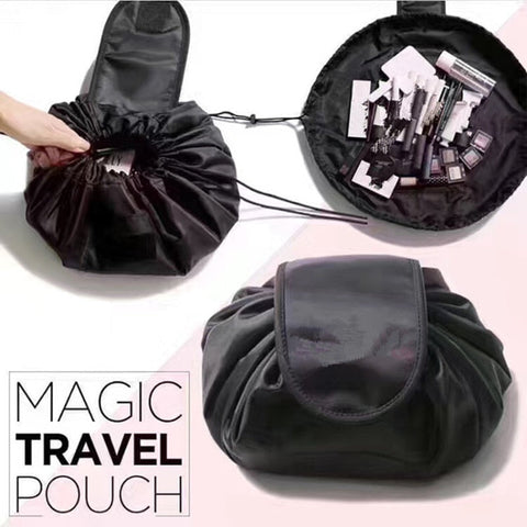 Women Drawstring Cosmetic Travel Organizer Makeup Toiletry Storage Bag