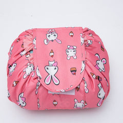 Women Drawstring Cosmetic Travel Organizer Makeup Toiletry Storage Bag