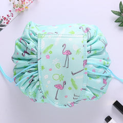 Women Drawstring Cosmetic Travel Organizer Makeup Toiletry Storage Bag