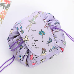 Women Drawstring Cosmetic Travel Organizer Makeup Toiletry Storage Bag