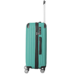 3-Piece Lightweight ABS Hardshell Spinner Luggage Set Fresh Green