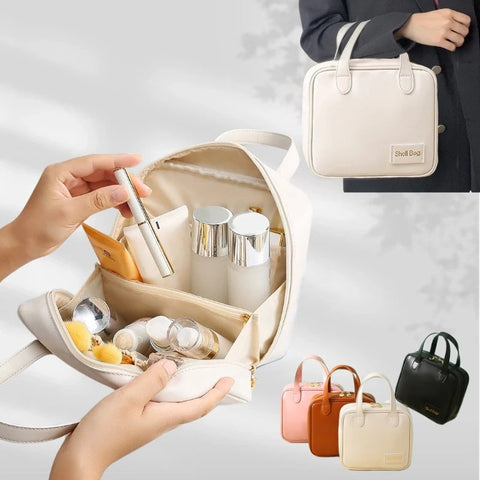 Large Capacity PU Makeup Storage Organizer Cosmetic Travel Pouch Bag