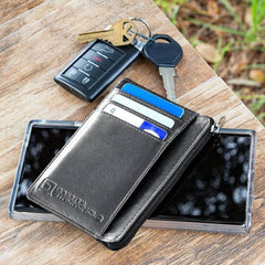 Secure Mini Wallet Slim Travel Card Holder Organizer