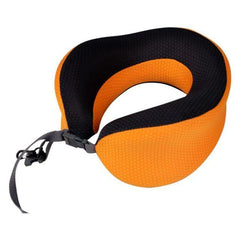 Foldable Memory Foam Travel Neck Pillow for Airplane Support