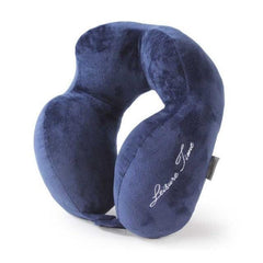 Foldable Memory Foam Travel Neck Pillow for Airplane Support