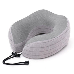 Foldable Memory Foam Travel Neck Pillow for Airplane Support