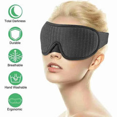 Portable Blackout Silk Sleep Eye Mask Adjustable Travel Meditation Cover