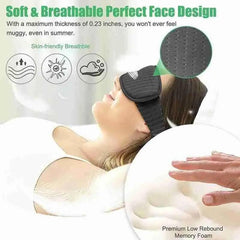 Portable Blackout Silk Sleep Eye Mask Adjustable Travel Meditation Cover