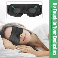Portable Blackout Silk Sleep Eye Mask Adjustable Travel Meditation Cover