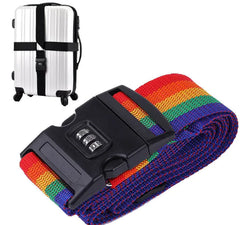 Secure Cross Strap Luggage Belt Adjustable Suitcase Travel Accessory