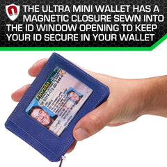 Secure Mini Wallet Slim Travel Card Holder Organizer