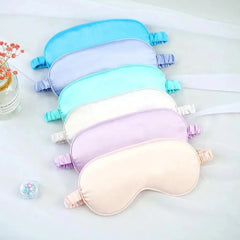Soft Silk Sleep Eye Mask Portable Travel Night Sleep Cover