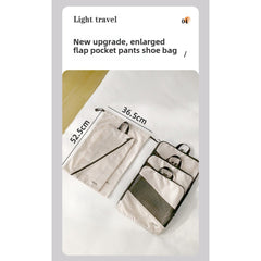 6-Piece Polyester Travel Storage Bag Set Clothes Shoe Organizer