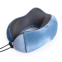 U Shaped Memory Foam Travel Neck Pillow Airplane Support Cushion