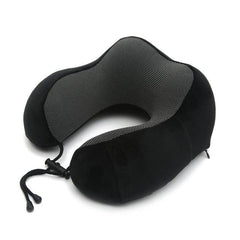 U Shaped Memory Foam Travel Neck Pillow Airplane Support Cushion