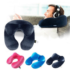 U Shaped Memory Foam Travel Neck Pillow Airplane Sleep Support