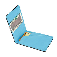 Unisex PU Leather RFID Blocking Wallet Slim Travel Organizer