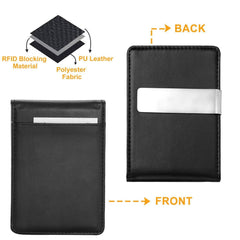 Unisex PU Leather RFID Blocking Wallet Slim Travel Organizer