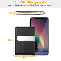 Unisex PU Leather RFID Blocking Wallet Slim Travel Organizer