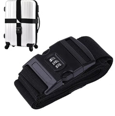 Secure Cross Strap Luggage Belt Adjustable Suitcase Travel Accessory